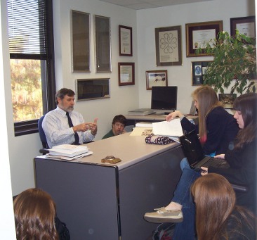 Students in Dr. Daniel's Office